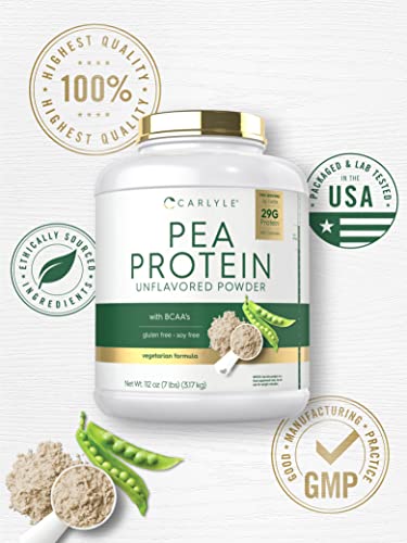 Carlyle Pea Protein Powder with BCAA'S 7lb | Unflavored | 29G Protein | Non-GMO, Gluten CarlyleBuy Supplements Australia