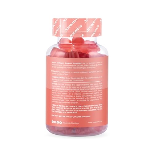 Vegan Collagen Gummies – Advanced Superfood Blend – Vegan Collagen Alternative for Women and Men – Infused with Vitamin C novominsBuy Supplements Australia