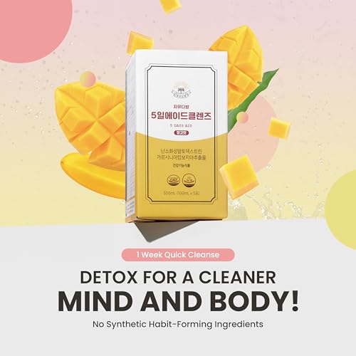 JAYU FreedomCafe 5 Day Detox Cleanse Ade Mango Flavor - 5 Pack (16.90oz) - Supports JAYUBuy Supplements Australia