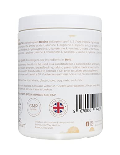 Vitazam Fine Diamond Bovine Collagen Powder - Hydrolyzed Type 1 & 3 Collagen Powder Protein VitaZamBuy Supplements Australia