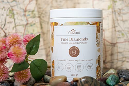 Vitazam Fine Diamond Bovine Collagen Powder - Hydrolyzed Type 1 & 3 Collagen Powder Protein VitaZamBuy Supplements Australia