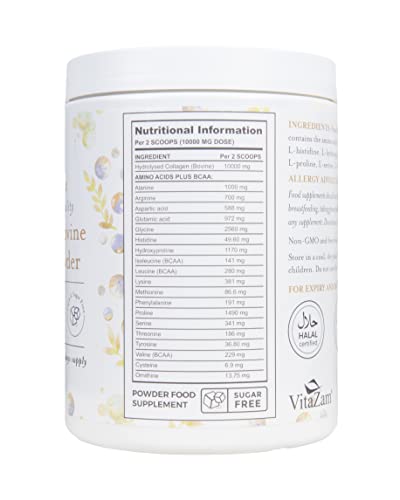 Vitazam Bovine Collagen Peptides - Hydrolyzed Type 1 & 3 Collagen Powder Protein Supplement for Healthy VitaZamBuy Supplements Australia