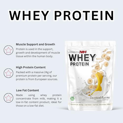 MuscleNh2 Whey Protein Powder Milk Protein, Soy Free, Gluten Free, Naturally Occurring BCAAs MuscleNh2Buy Supplements Australia