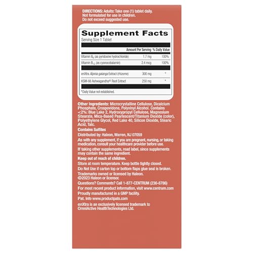 Centrum Clear Mind and Calm Mood Menopause Support Tablets, with Clinically Studied enXtra, 30 Count CentrumBuy Supplements Australia