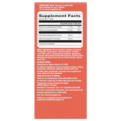 Centrum Clear Mind and Calm Mood Menopause Support Tablets, with Clinically Studied enXtra, 30 Count CentrumBuy Supplements Australia