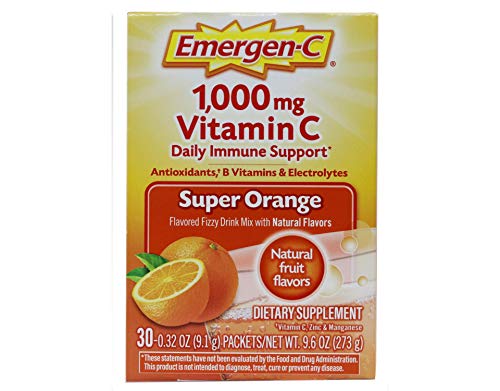 Emergen-C Super Orange Vitamin C - 30 Count (Pack of 4) (Packaging may vary) Emergen-CBuy Supplements Australia