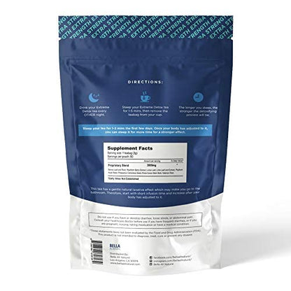 Bella All Natural Extreme Detox Tea - Body Cleanse, Colon Cleanser & Detox, Natural Herbs Bella All NaturalBuy Supplements Australia