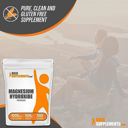 BulkSupplements.com Magnesium Hydroxide Powder - Magnesium Supplement BULKSUPPLEMENTS.COMBuy Supplements Australia