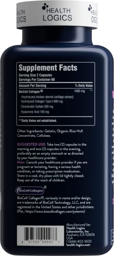 Health Logics BioCell Collagen Joint and Skin Care 120 Capsules HEALTH LOGICSBuy Supplements Australia
