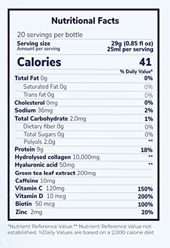Reverse Life Marine Collagen + Green Tea Liquid Supplement Drink High-Strength 10,000mg Hydrolysed Reverse LifeBuy Supplements Australia