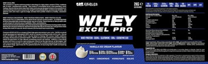 Out Angled Whey Excel Pro Whey Protein Powder Vanilla Flavour, 2kg, 66 Servings, High Protein Powder OUT ANGLEDBuy Supplements Australia