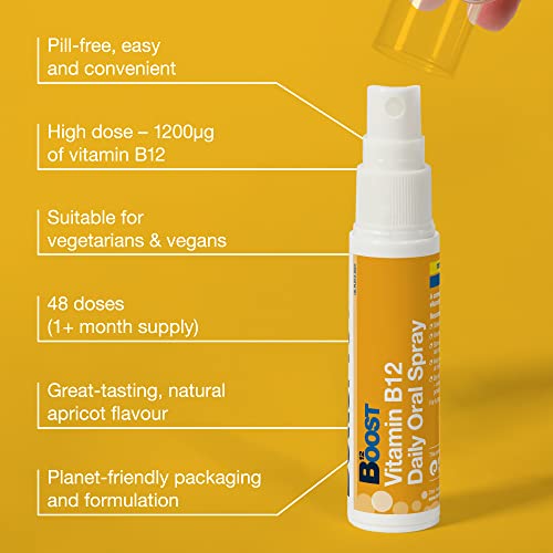 BetterYou Boost Vitamin B12 Daily Oral Spray, Pill-free Vitamin B12 Supplement for Energy Better YouBuy Supplements Australia