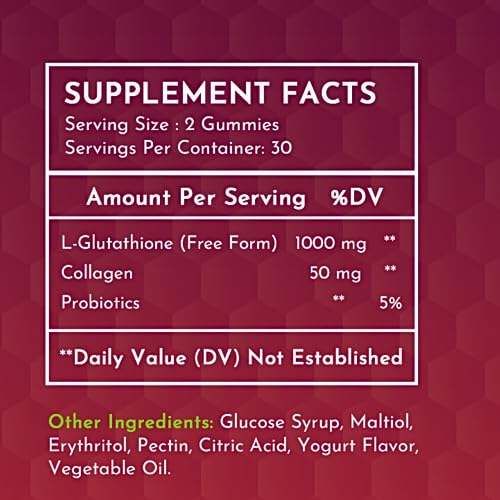 Glutathione Gummies | with Marine Collagen | 1050mg per Serving | Antioxidant Support SunshyneBuy Supplements Australia