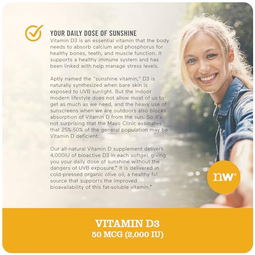 NatureWise Vitamin D3 2000iu (50 mcg) Healthy Muscle Function, and Immune Support NatureWiseBuy Supplements Australia