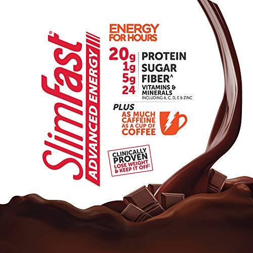 SlimFast Advanced Energy High Protein Meal Replacement Shake, Rich Chocolate, 20g SlimFastBuy Supplements Australia