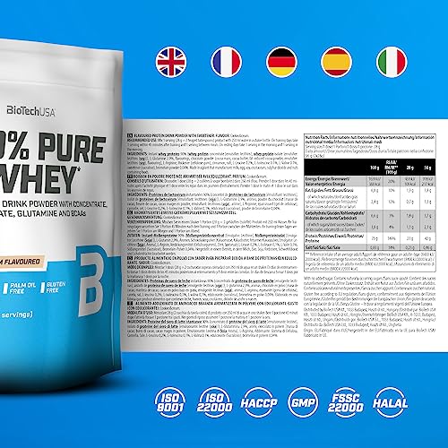 BioTechUSA 100% Pure Whey | Protein Powder with BCAA and Glutamine | Gluten-Free, Palm Oil Free BioTechUSABuy Supplements Australia