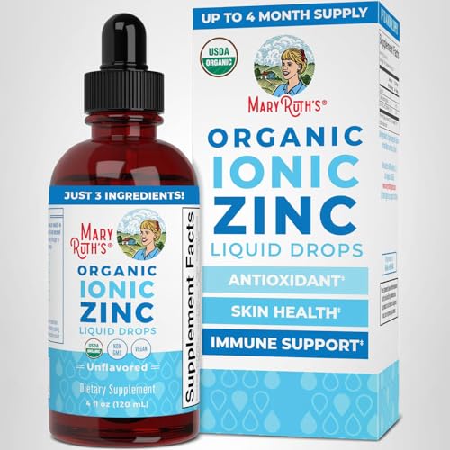 MaryRuth's Organic Liquid Zinc Supplement for Kids & Adults | Immune Support | Skin Health | Antioxidant | Cellular Metabolism | Zinc Sulfate MARYRUTH'S canada supplements