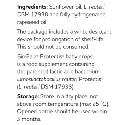 BioGaia Protectis Probiotic Drops 5ml Suitable For NewBorn Babies To Balance Baby's Gut BioGaiaBuy Supplements Australia