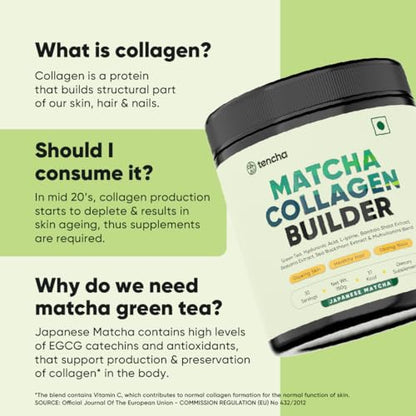 Collagen Supplements for Women & Men, 30 Servings, 150 GM | 100% Vegan Collagen Powder TenchaBuy Supplements Australia