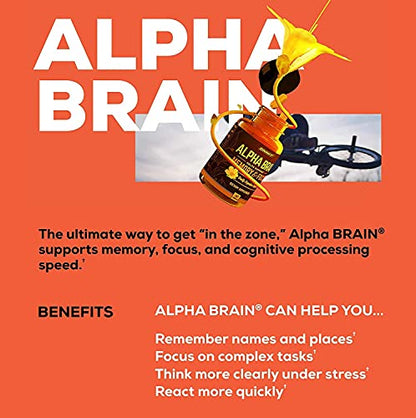 ONNIT Alpha Brain (60ct) - Over 1 Million Bottles Sold - Premium Nootropic Brain Supple ONNITBuy Supplements Australia