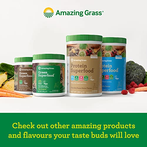 Amazing Grass Protein Superfood, Organic Vegan Protein Powder with Fruit and Vegetables Amazing GrassBuy Supplements Australia