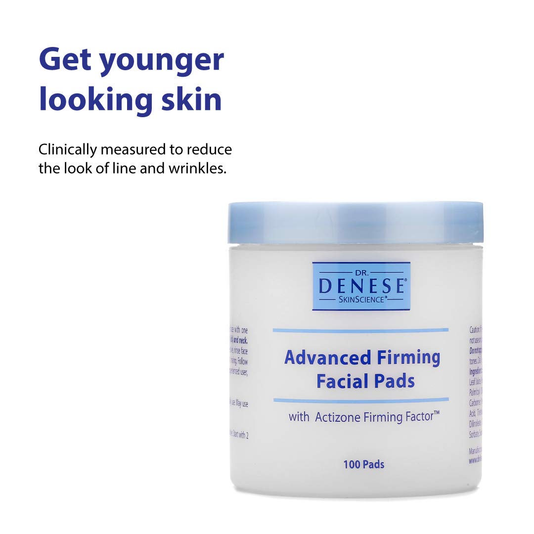 Dr. Denese SkinScience Advanced Firming Facial Pads 100 Count – Professional Exfoliator with Glycolic Acid, Peptides and Aloe for Smooth Radiant Skin, Refined Pores – Dermatologist Tested Cruelty Free Dr. Denese buy supplements Au