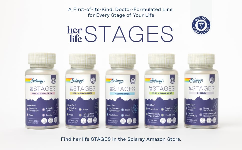 SOLARAY PhytoEstrogen Menopause Supplements - Wild Yam, Black Cohosh, and Dong Quai Estrogen Pills for Women's Health - Vegan, Lab Verified, 60-Day Guarantee (30 Servings, 120 VegCaps) SOLARAYBuy Supplements Australia