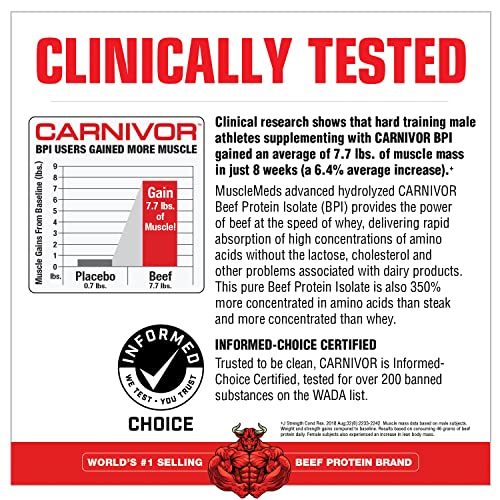 MuscleMeds Carnivor Bioengineered Beef Protein Isolate, Vanilla Caramel, 3.9 Pound MuscleMedsBuy Supplements Australia