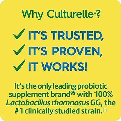 Culturelle Health & Wellness Daily Probiotic Supplement For Men & Women, Helps Support Your Immune System, Occasional Diarrhea, Gas & Bloating, 15 Billion CFUs, Non-GMO, 50 Count CulturelleBuy Supplements Australia
