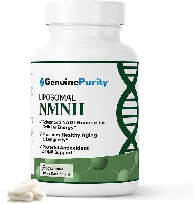 GenuinePurity - NMNH NAD Supplement - 250mg, 30 Count Liposomal NAD+ Supplement for Cellular Health & Energy - GMP Certified Advanced Reduced Form of NMN for Superior Stability & Absorption GenuinePurityBuy Supplements Australia