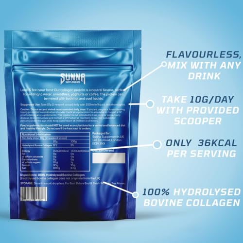 SUNNA SUPPLEMENTS - Halal Bovine Collagen Protein Powder for Hair, Skin, Nails and Joints SUNNA SUPPLEMENTSBuy Supplements Australia