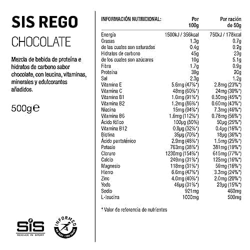 Science In Sport REGO Rapid Recovery Drink Powder, Post Workout Protein Powder, 20 g of Protein Science in SportBuy Supplements Australia