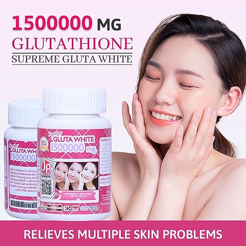 Supreme Gluta White 1500000mg for Skin Lightening, Skin Moisturizer, Collagen Stimulator Healthy Supreme Gluta WhiteBuy Supplements Australia