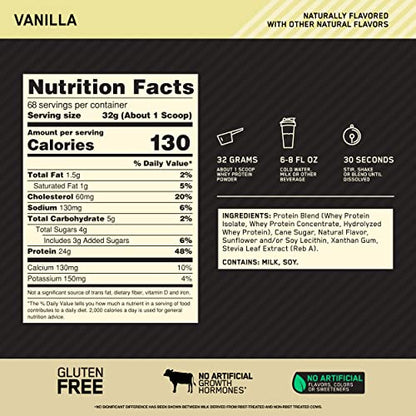 Optimum Nutrition Gold Standard 100% Whey Protein Powder 4.8 (Packaging May Vary) Optimum NutritionBuy Supplements Australia