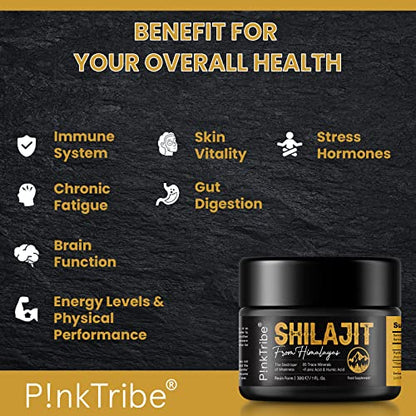 Shilajit Resin, Original Himalayan Shilajit 30g - Gold Grade 100% Pure, Rich in Fulvic P!nkTribeBuy Supplements Australia