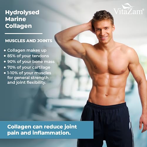 Vitazam Pure Marine Collagen Powder - 100% Hydrolysed Collagen Peptides for Hair Skin and Nails VitaZamBuy Supplements Australia