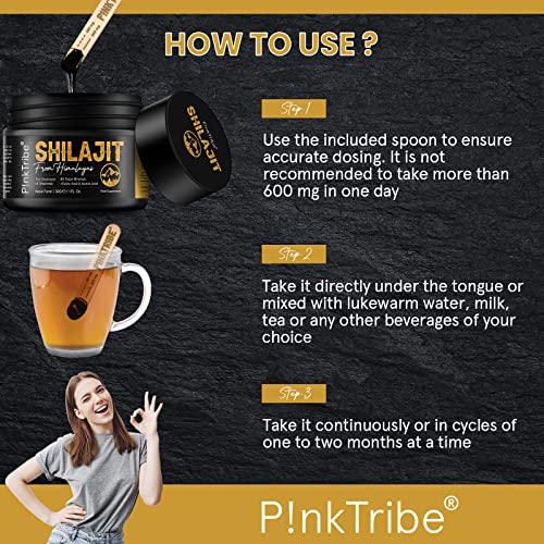 Shilajit Resin, Original Himalayan Shilajit 30g - Gold Grade 100% Pure, Rich in Fulvic P!nkTribeBuy Supplements Australia