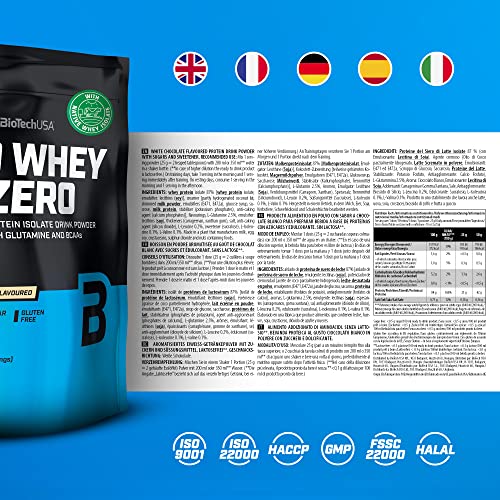 BioTechUSA Iso Whey Zero, Lactose, Gluten, Sugar Free, Premium Whey Protein Isolate, 500 g BioTechUSABuy Supplements Australia