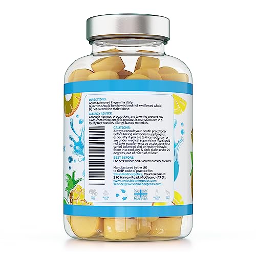 Collagen Complex - 90 Natural Pineapple Flavour Chewable Yummy Gummies swiss bioenergeticsBuy Supplements Australia