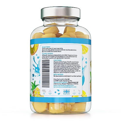 Collagen Complex - 90 Natural Pineapple Flavour Chewable Yummy Gummies swiss bioenergeticsBuy Supplements Australia
