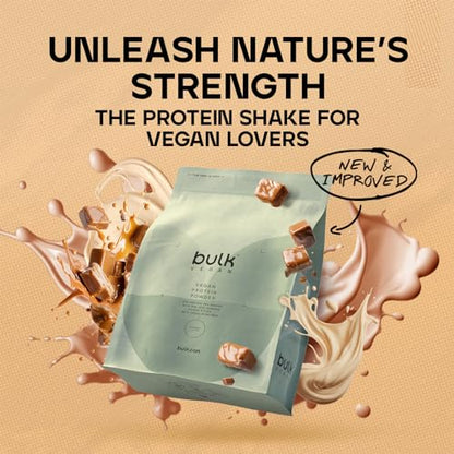 Bulk Vegan Protein Powder, Caramel Latte Flavour, 500 g, New & Improved Formula, 14 Servings BulkBuy Supplements Australia