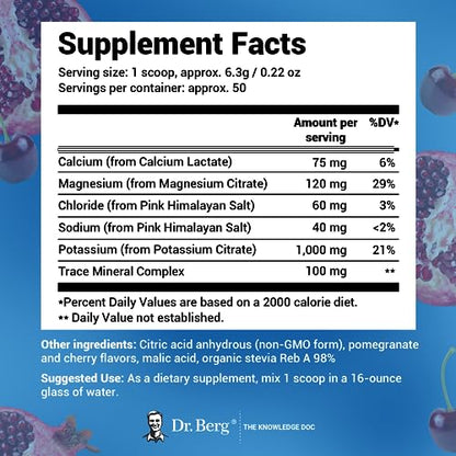 Dr. Berg Hydration Keto Electrolyte Powder - Enhanced w/ 1,000mg of Potassium Dr. Berg NutritionalsBuy Supplements Australia