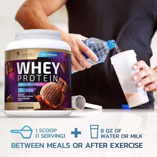Whey Protein Powder 24g - Chocolate Ice Cream Whey Isolate Protein for Muscle Growth Nature's NutritionBuy Supplements Australia