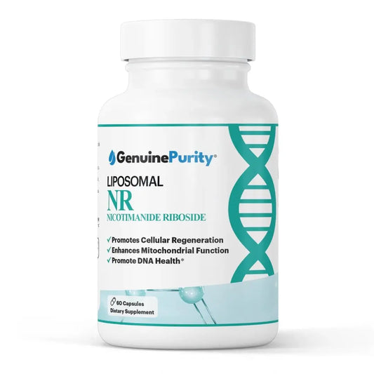 GenuinePurity Liposomal NR 300mg Nicotinamide Riboside Supplement | Advanced NAD Boost for Cellular Energy and Mitochondrial Function | Gluten Free, Vegan, USA Made, Non-GMO | 60 Capsules GenuinePurityBuy Supplements Australia