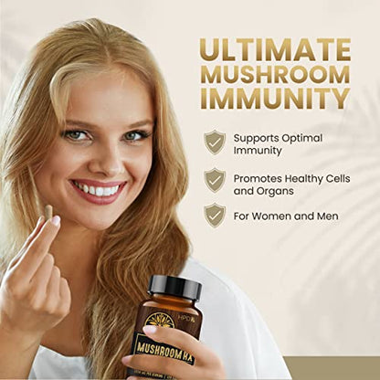 HPD Rx Mushroom Rx Organic Mushroom Extract Blend Max Immunity Dose, Lion’s Mane HPD RxBuy Supplements Australia