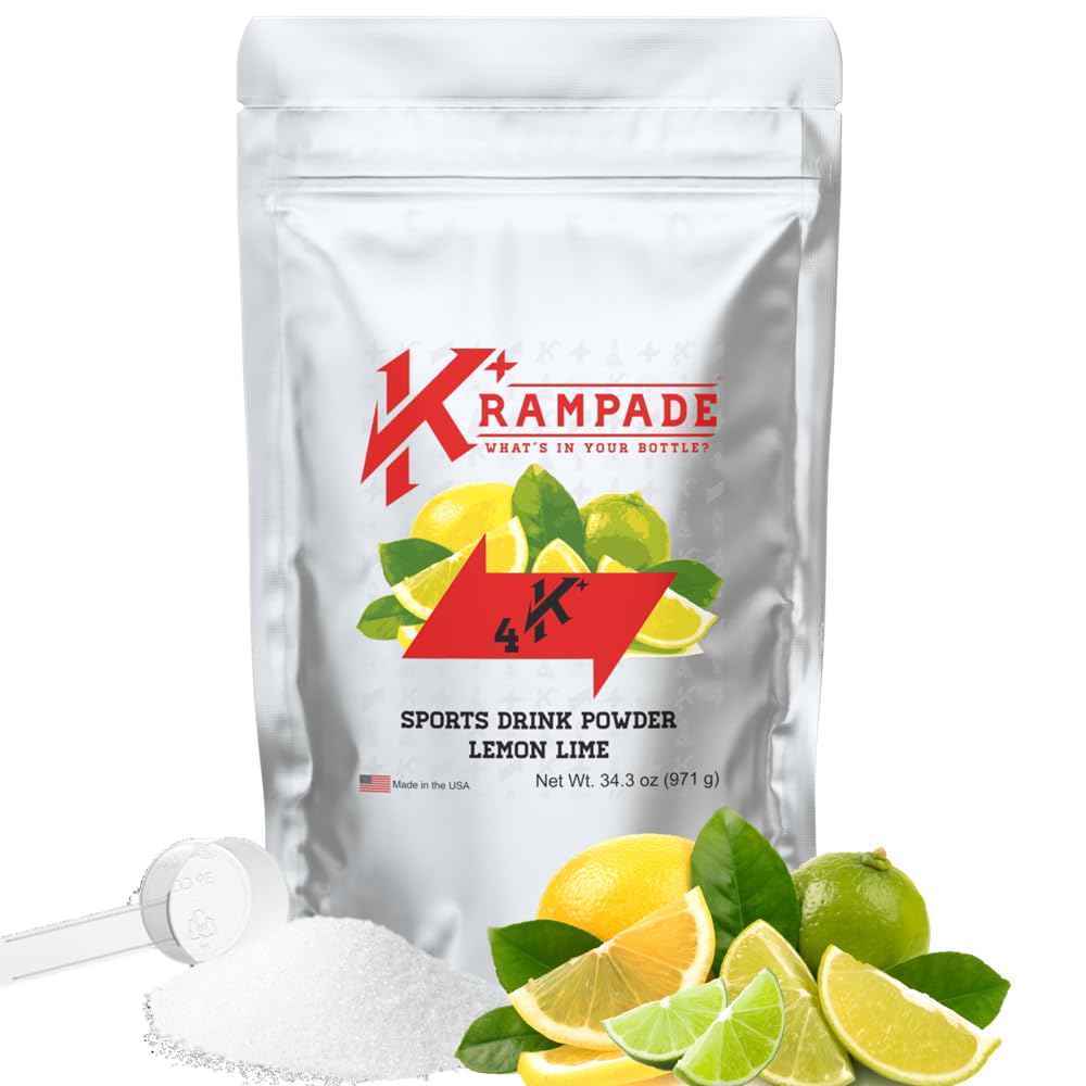 Krampade Original Lemon Lime 4K, 4000 mg Potassium Instant Cramp Relief Electrolyte Drink Powder | Designed for Athletes and Crampers | 19-Serving Resealable Pouch KrampadeBuy Supplements Australia