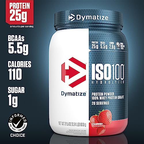 Dymatize ISO100 Hydrolyzed Protein Powder, 100% Whey Isolate Protein, 25g of Protein DymatizeBuy Supplements Australia