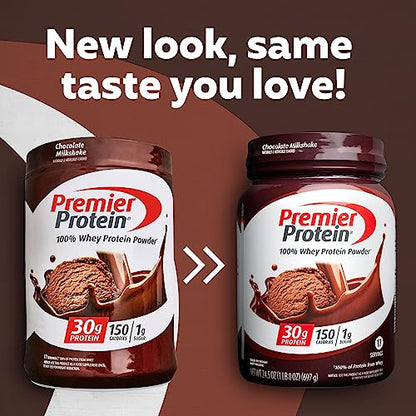 Premier Protein Powder, Chocolate Milkshake, 30g Protein, 1g Sugar, 100% Whey Protein Premier ProteinBuy Supplements Australia