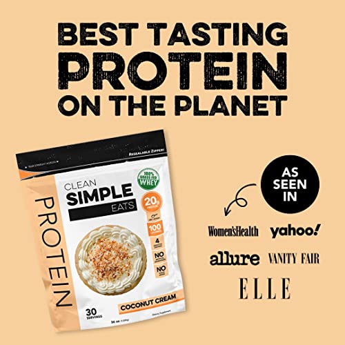 Clean Simple Eats Coconut Cream Whey Protein Powder, Natural Sweetened and Cold Clean Simple EatsBuy Supplements Australia