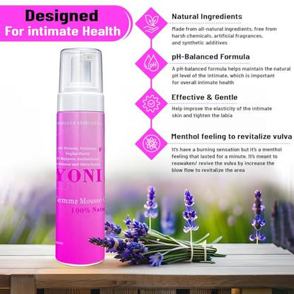 Vroyale Beauty 100% Natural Feminine Wash - 250 ml pH-Balanced Yoni Femme Mousse Vroyale BeautyBuy Supplements Australia
